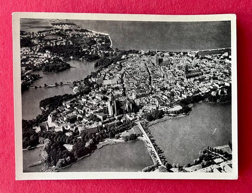 Stralsund 1938 luftbild - ak,