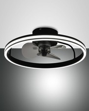 FABAS LUCE LED Deckenleuchte Ventilator Relais 3709-65-101 schwarz CCT dimmbar