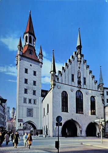München altes rathaus - ak,