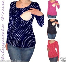 3 in1 Stillshirt Umstands Shirt LANGARM,Tunika Stilltop Stillbluse f. Leggings !