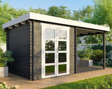 Gartenhaus Holzhaus Gerätehaus Blockhaus 5x2,5m 28mm