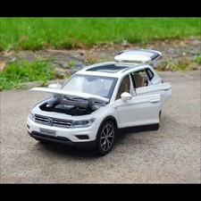 ✅Neu✅ 1:32 Tiguan SUV Legierung Druckguss Auto Modell Spielzeug Sound und Liccht