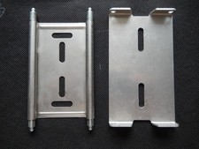 V2A Kennzeichenhalter Schnellwechselsystem Edelstahl 140x80 mm, Auto/Motorrad