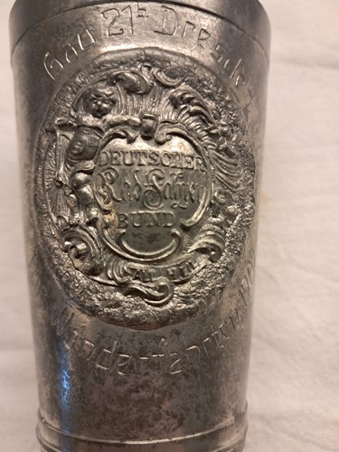 Becher pokal sieg versilbert - -,