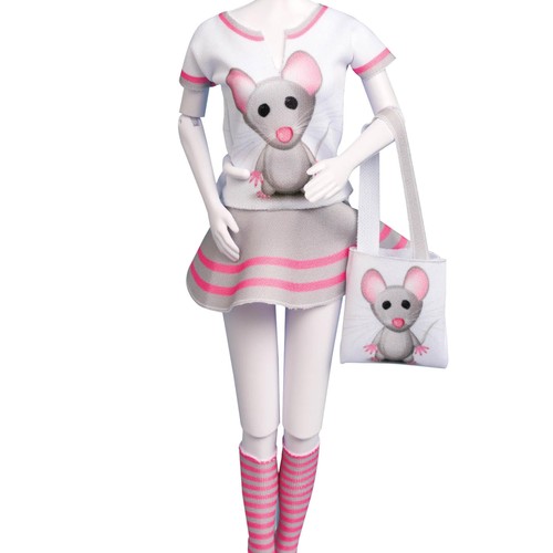 Puppenkleider set tiny mouse - puppenkleider,