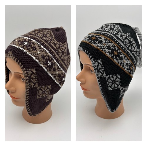 Strickmütze norweger muster - strickmütze,