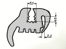 Fendt Traktor Scheibengummi G für  Z-Verglasung (z. Bsp. 100+300 er) GT usw KP 6