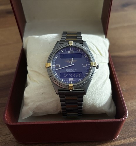 Breitling aerospace titan - aerospace, titan-gold