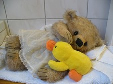 Künstlerteddy von Rita Diesing, Ridibears, 37 cm, Künstlerbär – sie redet gerne!