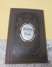 um 1890 Familienbuch GUSTAV ADOLPH SCHUSTER aus Niederhäslich (FREITAL Sachsen)