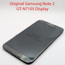 Original Samsung Galaxy Note 2 GT-N7105 + Rahmen AMOLED Display Bildschirm 