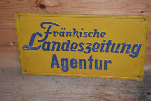 Altes blechschild 30er - altes,