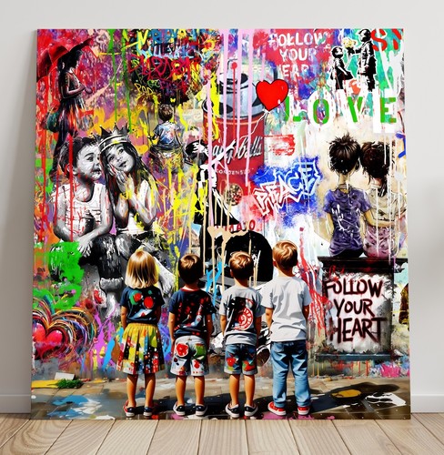 Pop art graffiti banksy - art,