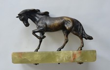 Art Deco Bronze Pferd Skulptur