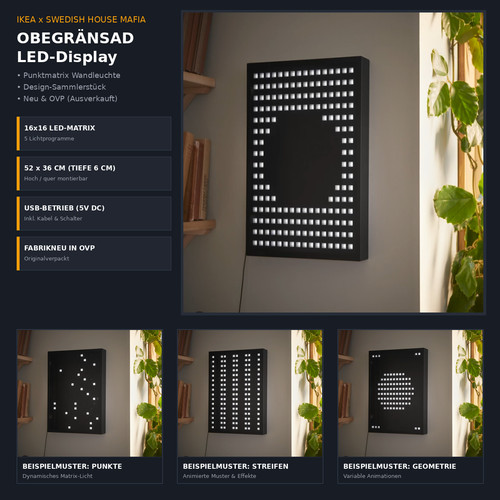 Ikea obegränsad led display - ikea,