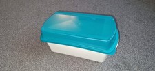 Tupperware Four Seasons Behälter Deckel weiß grün Lunchbox Brotkasten Tupper Top