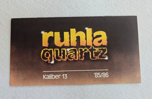 Ruhla quarz kaliber veb - ruhla,