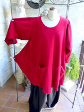 4041 D CELLI Pulli rot Tütenpulli vorn unten ganz Taschen