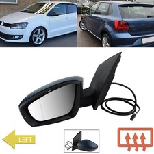 Links Außenspiegel Spiegel Elektrisch mit Blinker für VW Polo 6R 5 Tür 2009-2018
