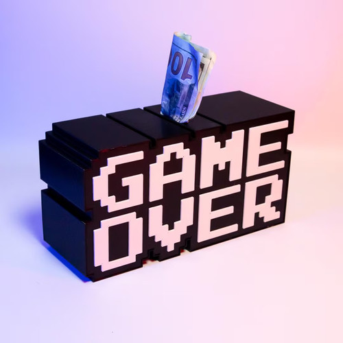 Game over money box - over,