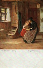 AK*  Hugo Oehmichen  - Großmutters Liebling (AB)70040