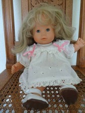 alte Götz Puppe Sammlerpuppe Spielpuppe- Haare blond- org. Kleidung und Schuhe