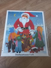 Alter, Antiker Adventskalender Sparkasse Favorit Rastatt Pechtl Nr. 643 1970er