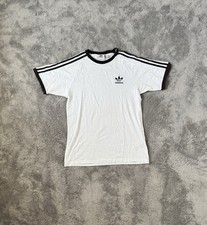 Adidas Originals T-Shirt Weiß Schwarz S Trefoil 3-Streifen Retro Sport