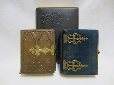 3 x CDV-ALBUM - Wunderschöne Alben - Carte de Visite - TOP mit ein paar Fotos