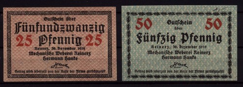 16608 2 x notgeld reinerz - [16608],