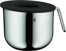 WMF Küchenutensilien Arbeitsschüssel in Chromagarn mit Deckel perfekt für Teige