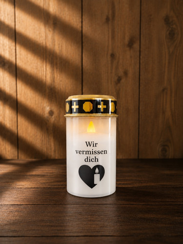 Led grablicht personalisiert - led,