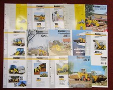 15 Prospekte Daten zu Kramer Allrad Lader Bagger Baggerlader 1990er Jahre