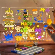 Led leuchttafel notizboard - led,