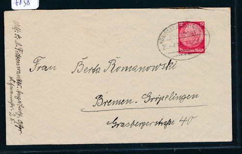 7838 bahnpost ovalstempel - 7838),