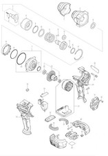 Makita Ersatzteile für Akku-Schlagschrauber DTW701