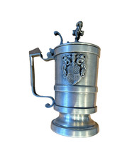 Peltro-Zinn-Bierkrug ca 1/2