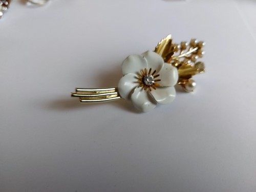 Vintage blumenbrosche - vintage, –