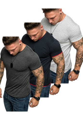 Herren 3er pack - herren, t-shirt