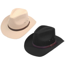100 % Baumwolle Cowboy Stetson Style Mütze neu S, M, L 57,58,59 cm schwarz oder beige