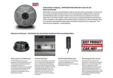 EMPHASER EBS108A Aktiv Subwoofer für Ersatzrad zum Einbau Reserverad Mulde Felge