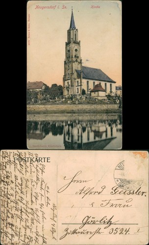 Ansichtskarte neugersdorf - ansichtskarte,