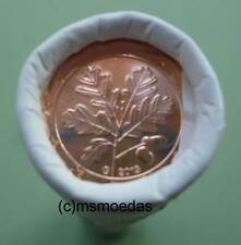 Deutschland BRD 1 Euro-Cent Rolle mit 50 x 1 Cent Euromünzen Karlsruhe G Auswahl