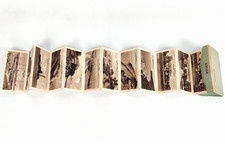 Sammlung 12 alte Mini-Postkarten Rügen 1930 – harmonikaartig gebunden