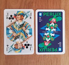 DDR Skat Kartenspiel Perlux VEB Kalichemie Reklame Werbung Skatkarte Skatspiel