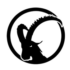 Steinbock - Aufkleber Auto