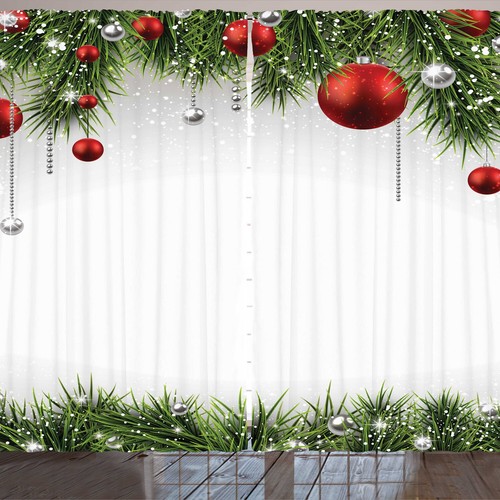 Weihnachten rustikale gardine - weihnachten,