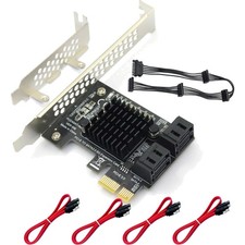 SATA PCIe-Karte 4 Ports SATA