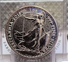 Britannia 2016, 2 Pounds, Silber (1 Unze), in Fabulous- in F15 Kapsel