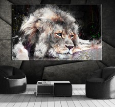 LÖWE BILD AUF LEINWAND LION